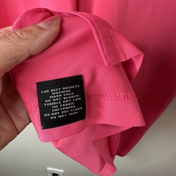 Peter Millar Summer Comfort Pink Golf Short Sleeve Country Club PCC Shirt Sz L - Picture 6 of 10